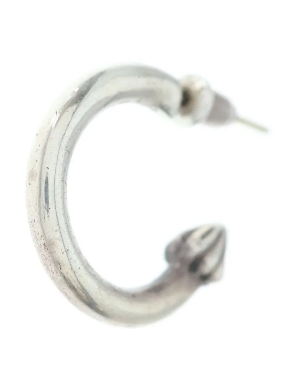 Chrome Hearts Hoop Plain Earrings Silver